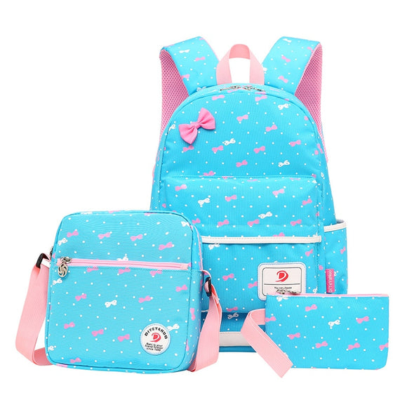 3pcs/set Fashion printing School bags