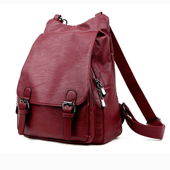 Soft Leather Backpack