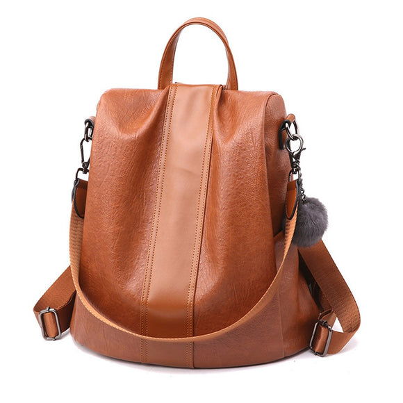 Leather Women Backpack